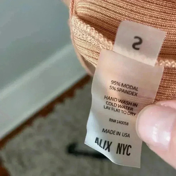 NEW Alix NYC Cutout Bodycon Ribbed Mini Dress size Small - Picture 6 of 8